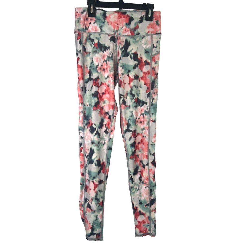 American Eagle Outfitters Hi Rise Pink & Green Floral Leggings Small‎